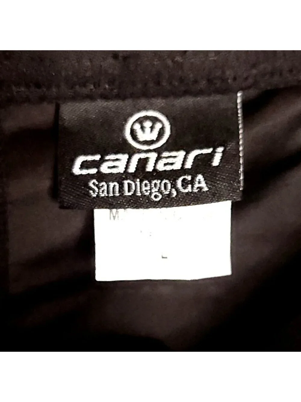 Canari Mens Black Cycling Shorts With Padding Large